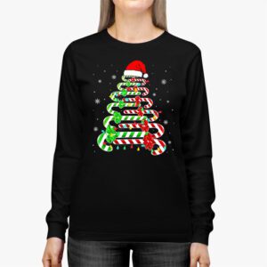 Christmas Candy Cane Santa Xmas Kids Toddler Youth Women Men Longsleeve Tee 2 5