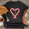 Christmas Candy Cane Santa Xmas Kids Toddler Youth Women Men Longsleeve Tee