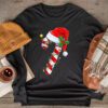 Christmas Candy Cane Santa Xmas Kids Toddler Youth Women Men Longsleeve Tee