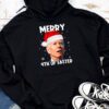 Funny Joe Biden Christmas Santa Hat Merry 4th Of Easter Xmas Hoodie
