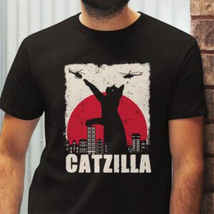 Funny Vintage Japanese Catzilla Siamese Cat Lover T Shirt 2 2