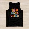 Groovy 100th Day Of School 100 Days Vibes Teacher Kids Tank Top