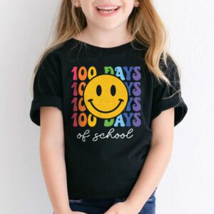Groovy 100th Day Student Cute Boys Girls 100 Days Of School T Shirt 2 3