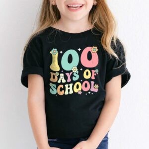 Groovy 100th Day Student Cute Boys Girls 100 Days Of School T Shirt 2