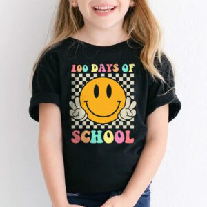 Groovy 100th Day Student Cute Boys Girls 100 Days Of School T Shirt 2 4
