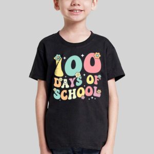 Groovy 100th Day Student Cute Boys Girls 100 Days Of School T Shirt 3