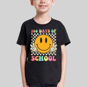Groovy 100th Day Student Cute Boys Girls 100 Days Of School T Shirt 3 4