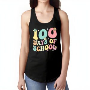 Groovy 100th Day Student Cute Boys Girls 100 Days Of School Tank Top 1