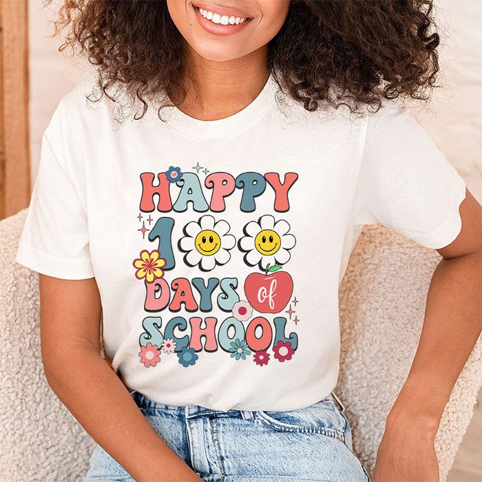 Groovy-Teacher-Student-100th-Day-Of-School-Happy-100-Days-T-Shirt-1 Groovy Teacher Student 100th Day Of School Happy 100 Days T Shirt 1 1