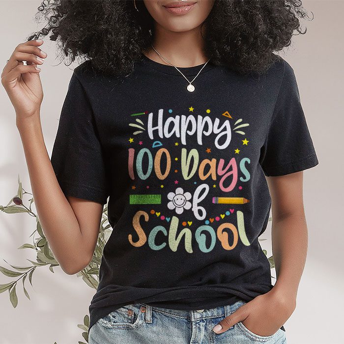 Groovy-Teacher-Student-100th-Day-Of-School-Happy-100-Days-T-Shirt-1 Groovy Teacher Student 100th Day Of School Happy 100 Days T Shirt 1 4