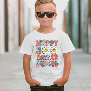 Groovy Teacher Student 100th Day Of School Happy 100 Days T-Shirt 3 Groovy Teacher Student 100th Day Of School Happy 100 Days T Shirt 3 1