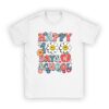 Groovy Teacher Student 100th Day Of School Happy 100 Days T-Shirt