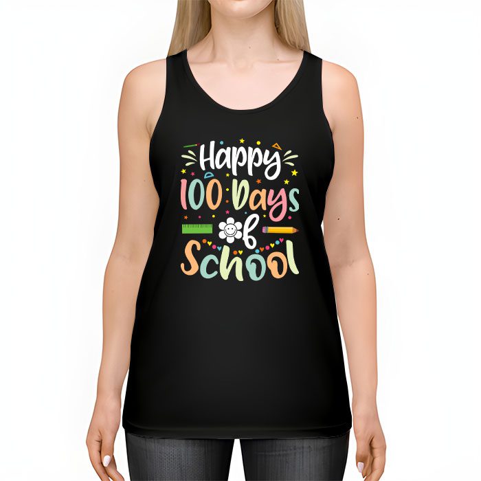 Groovy-Teacher-Student-100th-Day-Of-School-Happy-100-Days-Tank-Top-2 Groovy Teacher Student 100th Day Of School Happy 100 Days Tank Top 2 4