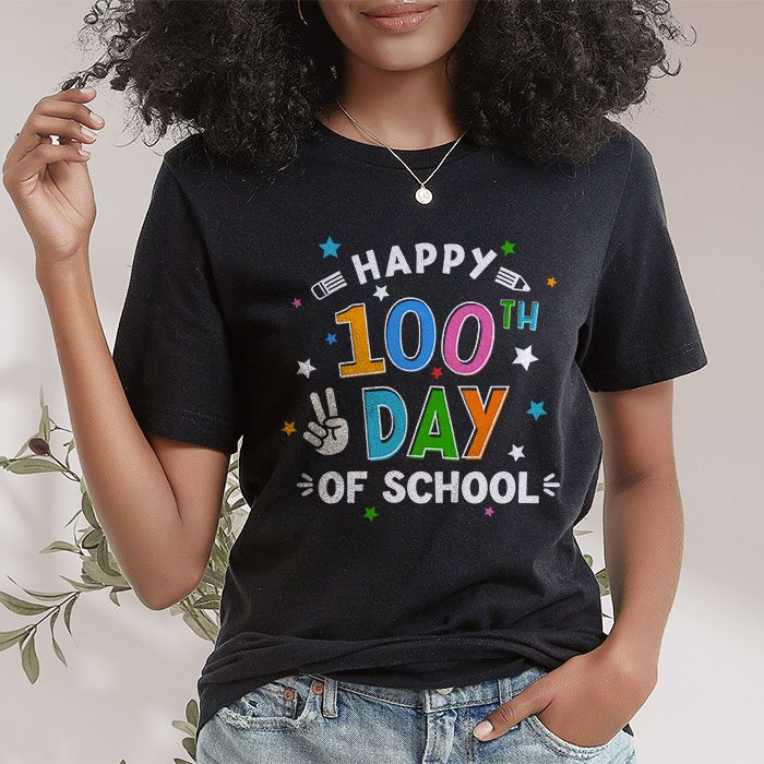 Happy-100-Days-Of-School-Funny-Teacher-Women-Kids-Gifts-T-Shirt-1 Happy 100 Days Of School Funny Teacher Women Kids Gifts T Shirt 1 1