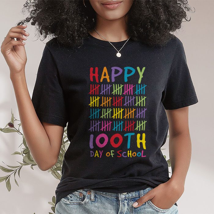 Happy 100 Days Of School Funny Teacher Women Kids Gifts T Shirt 1 2