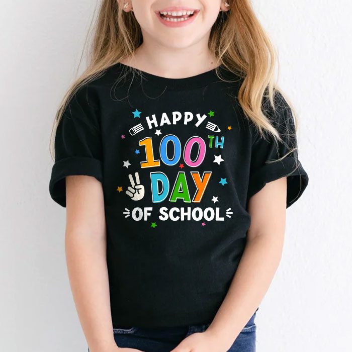 Happy-100-Days-Of-School-Funny-Teacher-Women-Kids-Gifts-T-Shirt-2 Happy 100 Days Of School Funny Teacher Women Kids Gifts T Shirt 2 1