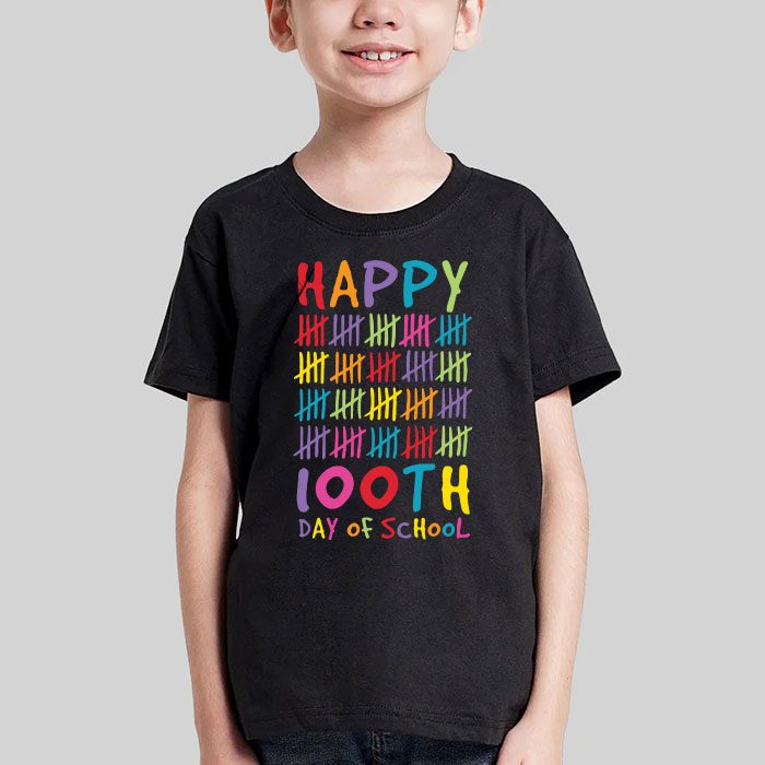 Happy 100 Days Of School Funny Teacher Women Kids Gifts T Shirt 3 2