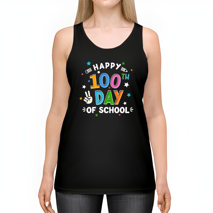 Happy-100-Days-Of-School-Funny-Teacher-Women-Kids-Gifts-Tank-Top-2 Happy 100 Days Of School Funny Teacher Women Kids Gifts Tank Top 2 1