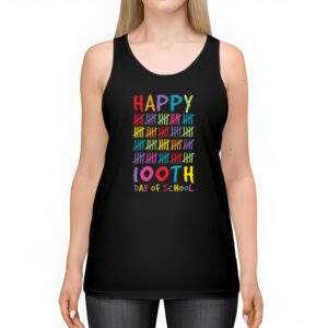 Happy 100 Days Of School Funny Teacher Women Kids Gifts Tank Top 2 2