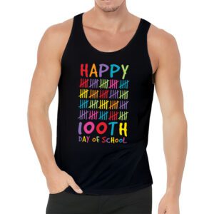 Happy 100 Days Of School Funny Teacher Women Kids Gifts Tank Top 3 2