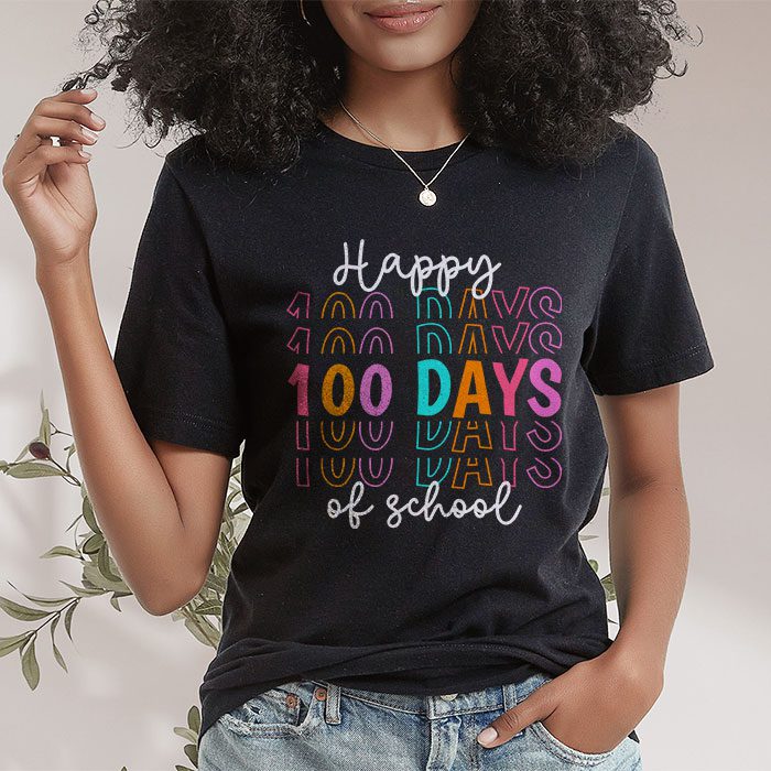 Happy-100-Days-Of-School-Retro-Groovy-Teacher-Student-Kids-T-Shirt-1 Happy 100 Days Of School Retro Groovy Teacher Student Kids T Shirt 1 3