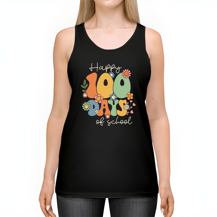 Happy-100-Days-Of-School-Retro-Groovy-Teacher-Student-Kids-Tank-Top-2 Happy 100 Days Of School Retro Groovy Teacher Student Kids Tank Top 2 10