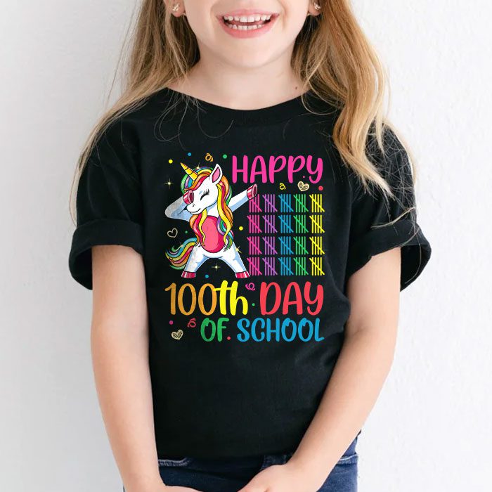 Happy-100th-Day-Of-School-Funny-Unicorn-Student-Kids-Girls-T-Shirt-1 Happy 100th Day Of School Funny Unicorn Student Kids Girls T Shirt 1 1