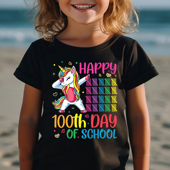 Happy-100th-Day-Of-School-Funny-Unicorn-Student-Kids-Girls-T-Shirt-2 Happy 100th Day Of School Funny Unicorn Student Kids Girls T Shirt 2 1