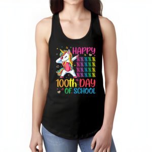 Happy 100th Day Of School Funny Unicorn Student Kids Girls Tank Top 1 1