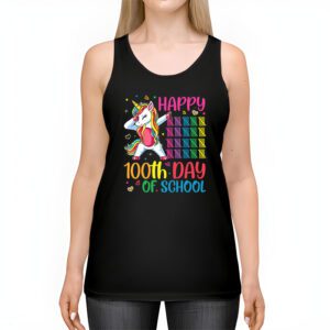 Happy 100th Day Of School Funny Unicorn Student Kids Girls Tank Top 2 1