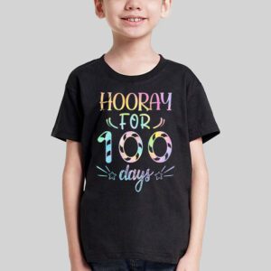 Happy 100th Day Of School Hooray For 100 Days Teachers Kids T Shirt 3 1