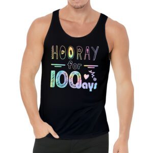 Happy 100th Day Of School Hooray For 100 Days Teachers Kids Tank Top 3 3