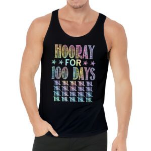 Happy 100th Day Of School Hooray For 100 Days Teachers Kids Tank Top 3 4