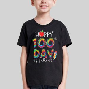 Happy 100th Day Of School Leopard print teacher student T Shirt 3