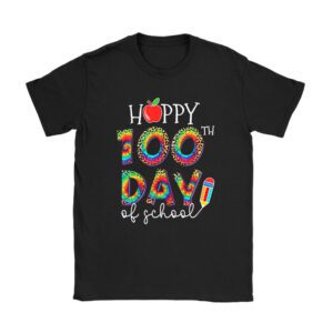 Happy 100th Day Of School Leopard print teacher student T-Shirt