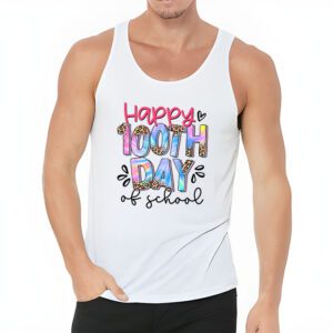 Happy 100th Day Of School Leopard print teacher student Tank Top 3 4
