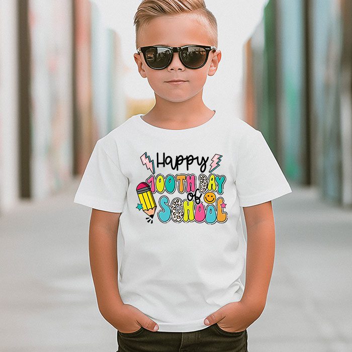 Happy 100th Day of School Shirt for Teacher or Child T Shirt 3 2