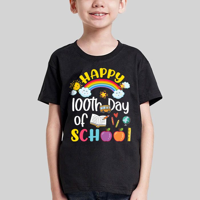 Happy 100th Day of School Shirt for Teacher or Child T Shirt 3 3