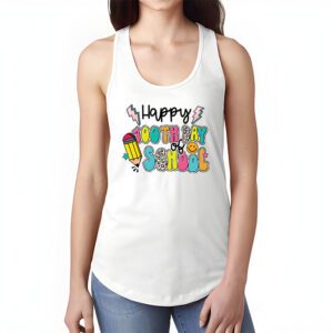 Happy 100th Day of School Shirt for Teacher or Child Tank Top 1 2