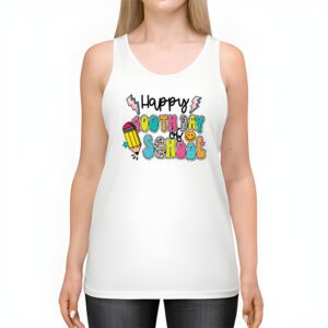 Happy 100th Day of School Shirt for Teacher or Child Tank Top 2 2