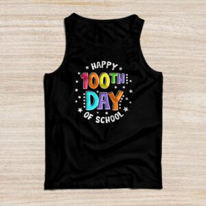 Happy 100th Day of School Shirt for Teacher or Child Tank Top