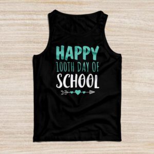 Happy 100th Day of School Shirt for Teacher or Child Tank Top