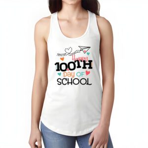 Happy 100th Day of School Teacher Kids 100 Days Kindergarten Tank Top 1 2
