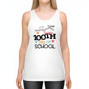 Happy 100th Day of School Teacher Kids 100 Days Kindergarten Tank Top 2 2