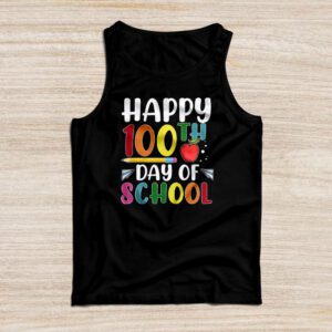 Happy 100th Day of School Teacher Kids 100 Days Kindergarten Tank Top