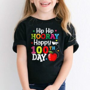 Hip Hip Hooray Happy 100th Day of School Teachers Kids T Shirt 2 1