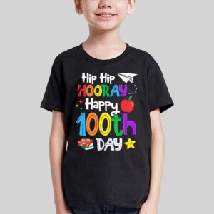 Hip Hip Hooray Happy 100th Day of School Teachers Kids T Shirt 3 2