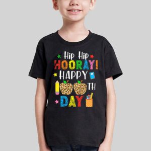 Hip Hip Hooray Happy 100th Day of School Teachers Kids T-Shirt 3 Hip Hip Hooray Happy 100th Day of School Teachers Kids T Shirt 3 3