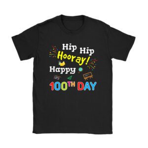 Hip Hip Hooray Happy 100th Day of School Teachers Kids T-Shirt