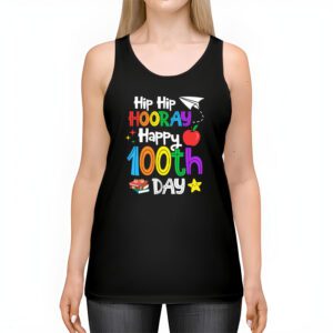 Hip Hip Hooray Happy 100th Day of School Teachers Kids Tank Top 2 2